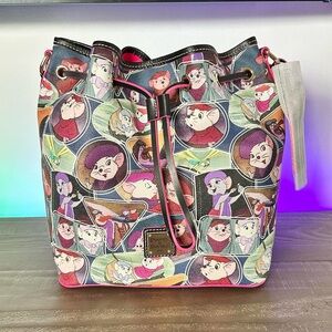 Dooney & Bourke Disney Rescuers Bucket Tote Bag NWT
